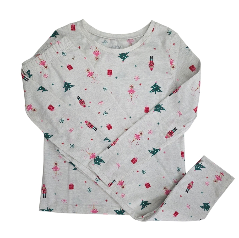 365 Kids Christmas Pajamas Ballerina Nutcracker Print NEW